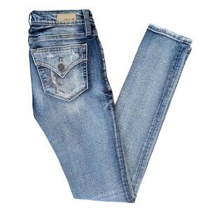 Miss Me NWOT Size 24 Standard Skinny Stretch Distressed Jeans Style# E2146SR